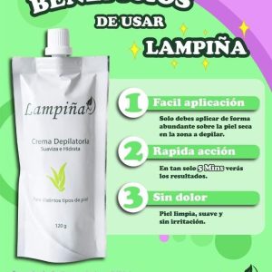 CREMA DEPILATORIA CORPORAL LAMPIÑA 120gr