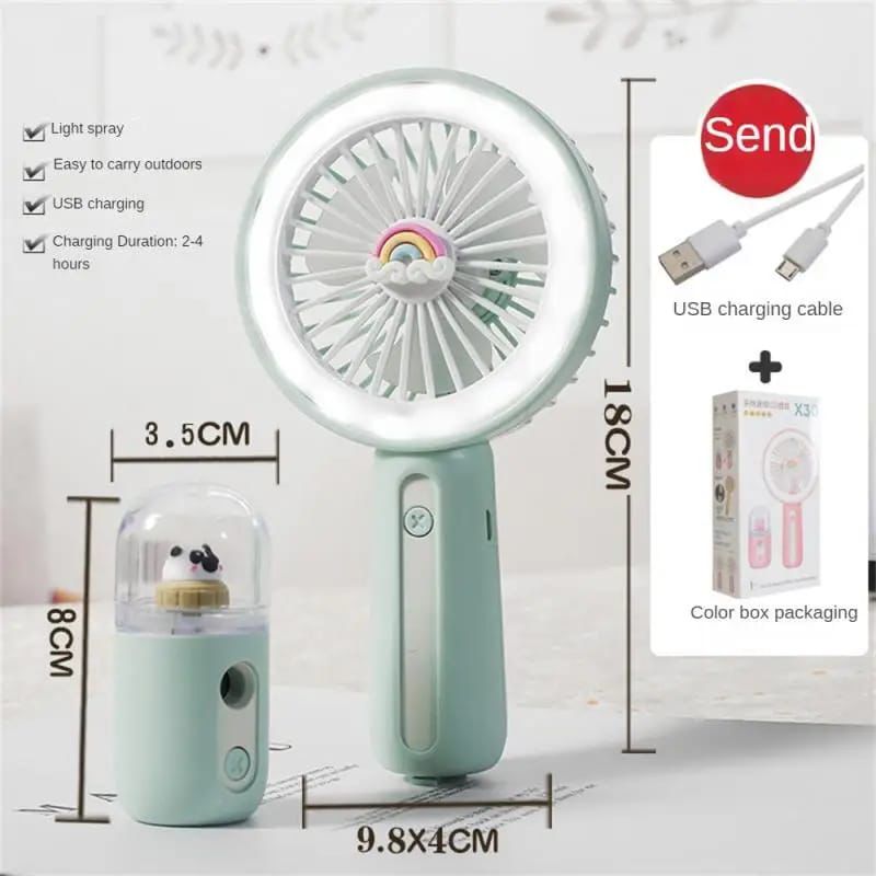 VENTILADOR LED CON PULVERIZADOR - Imagen 3