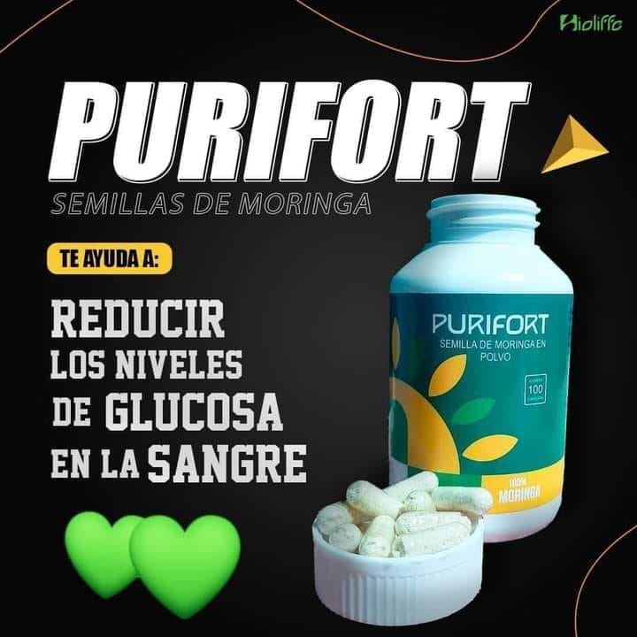 PURIFORT 100 CAPSULAS DE SEMILLA DE MORINGA - Imagen 3
