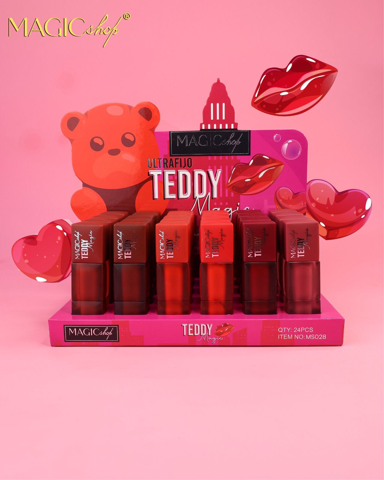 TINTA EFECTO TERCIOPELO 6 TONOS - TEDDY MAGIC
