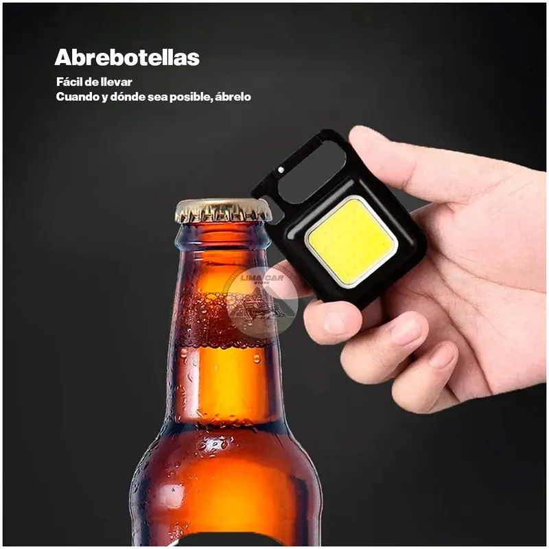 MINI LINTERNA TIPO LLAVERO CON DESTAPADOR - Imagen 3