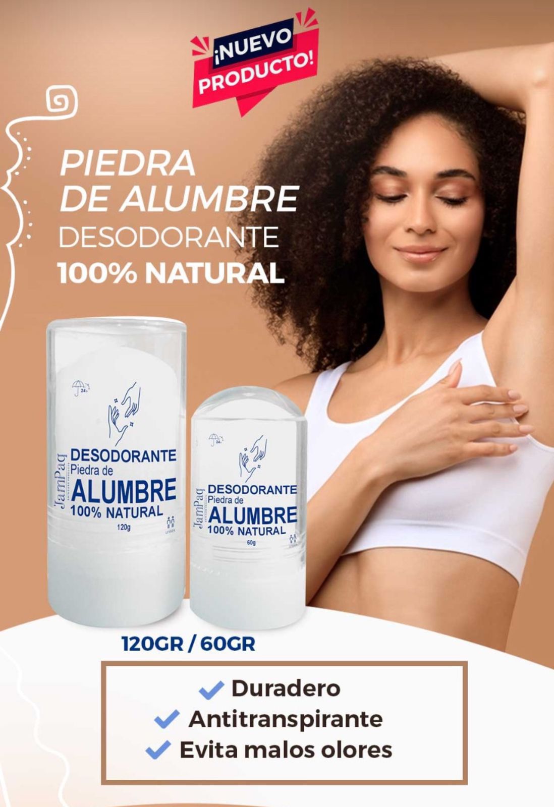 DESODORANTE PIEDRA DE ALUMBRE - Imagen 2